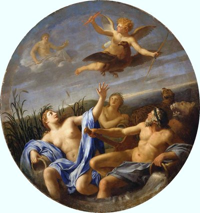 Life of Cupid - Cupid Stealing the Thunder of Jupiter by Eustache Le Sueur